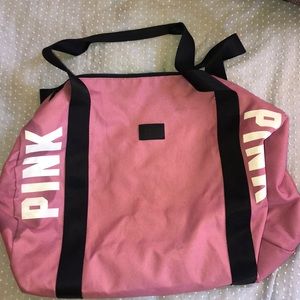 Victoria’s Secret pink duffel bag